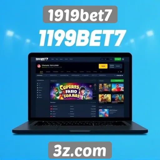 Interface e usabilidade do site 1919bet7