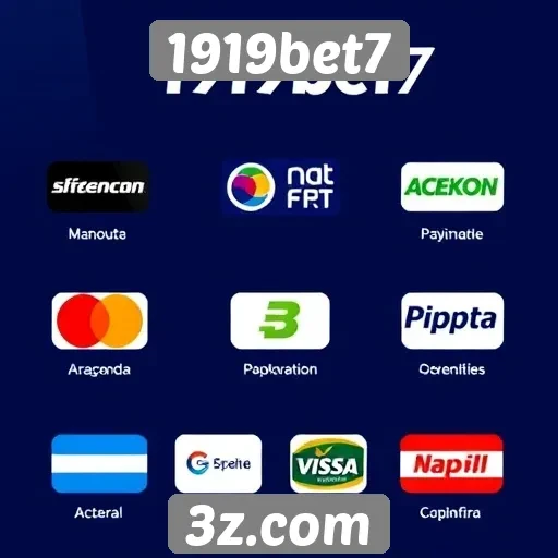 Métodos de pagamento aceitos no 1919bet7